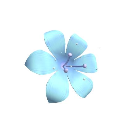 Blue flower store skirt roblox