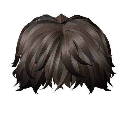 Messy Emo Fluffy Y2K Guy's Short Hair in Brown's Code & Price - RblxTrade