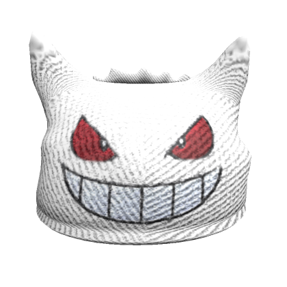 Roblox Item Y2K White Demon Cat Beanie