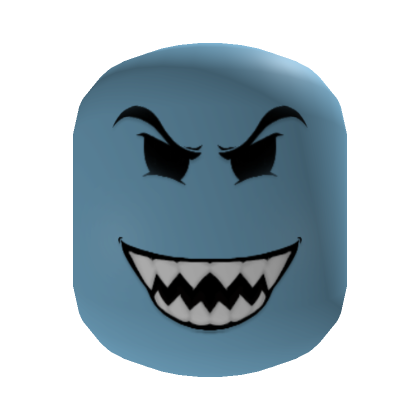 Roblox Item Evil Smile | Blue
