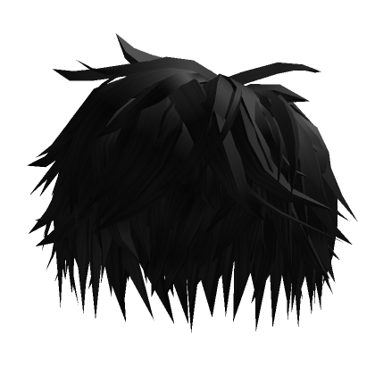 Emo Roblox black head with black antlers, black mess