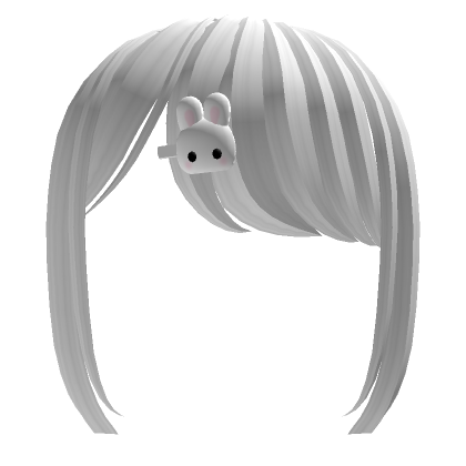 Clip in deals bangs white