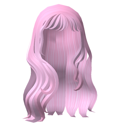 Roblox Item Pink Cute Coconut Wavy Beach Hair 