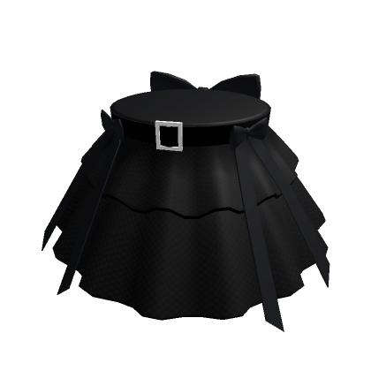 Black pleated skirt roblox sale