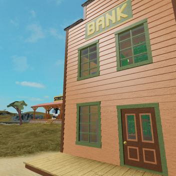 Roblox Western but bank is rich.