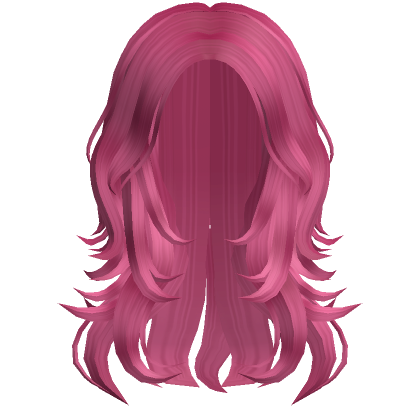 Wavy Anime Lush Layered Hair Blonde to Pink