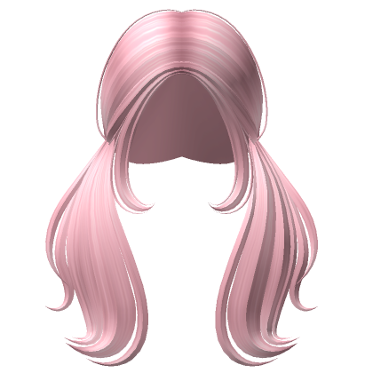 Dreamy Long Wavy Pigtails Pink