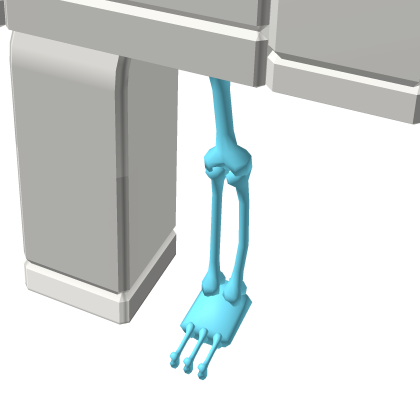 Recolorable Skelly With Orange Eyes - Left Leg