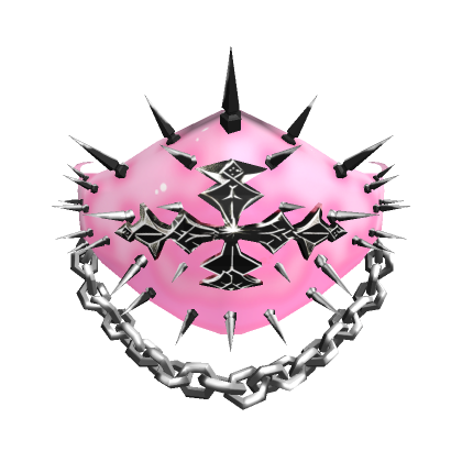 Roblox Item Gothic Punk Spiked Mask Pink