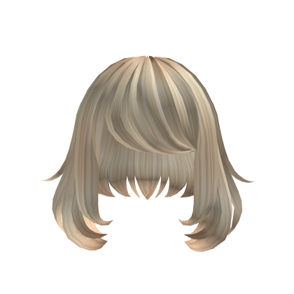 Blonde Cheerleading Captain Hair - Blonde Roblox Free Hair Png,Blonde Hair  Png - free transparent png images 