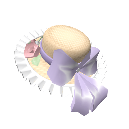 Cute Lace Brim Cottagecore Hat - Purple | Roblox Item - Rolimon's