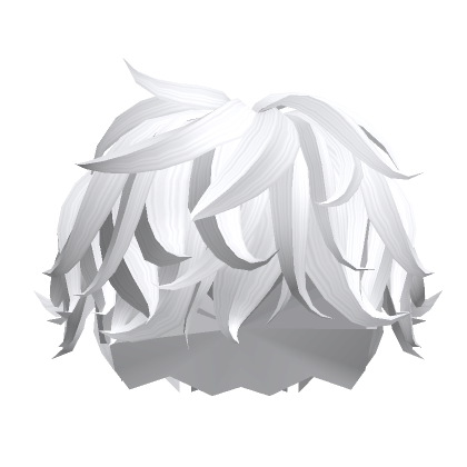 White Messy Hair's Code & Price - RblxTrade