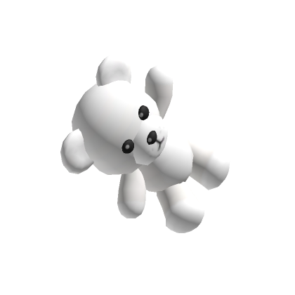 White Holdable Teddybear | Roblox Item - Rolimon's