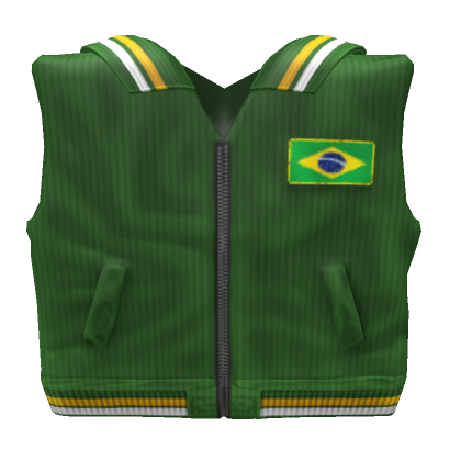 Roblox Item Vintage vest Brazil (Green 1.0)
