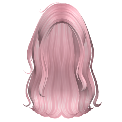 Roblox Item Long Messy Coconut Beachy Waves (Pink)