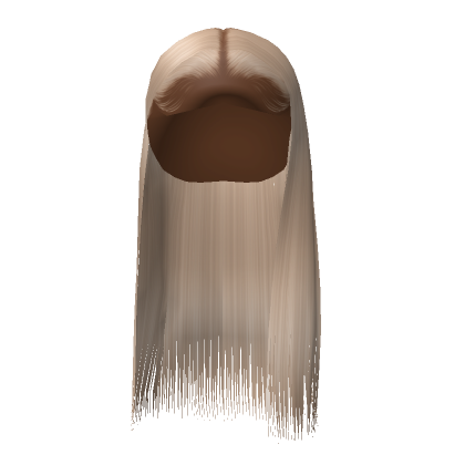 Middle Part Silk Press In Platinum Roblox Item Rolimon s