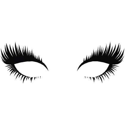 Roblox Item Voluminous Eyelashes in Black