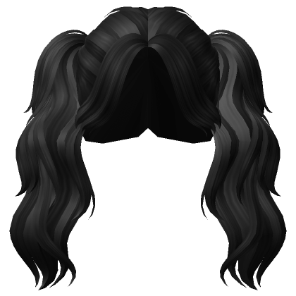 Y2K Ponytails (Black) | Roblox Item - Rolimon's