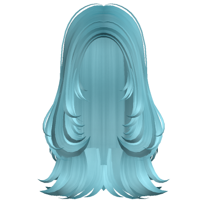 Roblox Item Long Cloudy Cute Curls Hair (Teal)