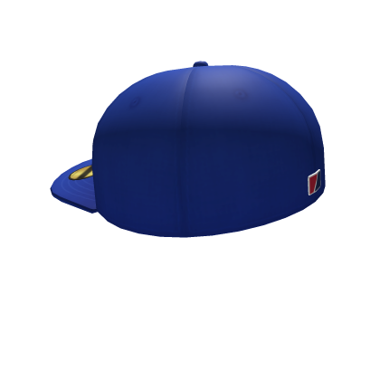 Roblox Item Blue Angled Backwards Fitted Cap
