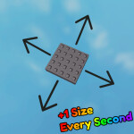 🏖️Roblox but every second the baseplate grows +1