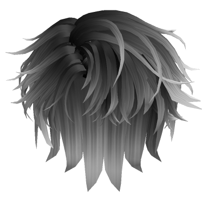 Messy Parted Hair in Black & White's Code & Price - RblxTrade