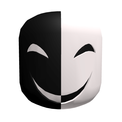 Roblox Item Divided Mischievous Smile Mask