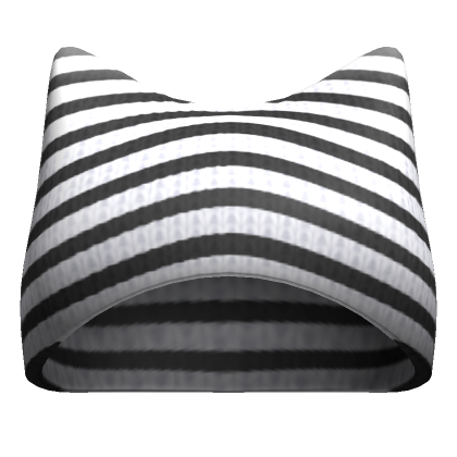 Roblox Item Basic Stripes Knit Cat Beanie