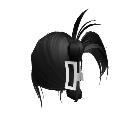 Messy Fluffy Hair Black  Roblox Item - Rolimon's