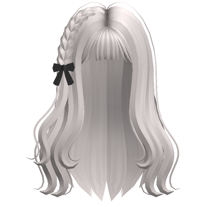 Loose Wavy Hairstyle(Silver)'s Code & Price - RblxTrade