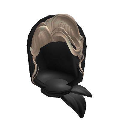 Black 60's Headscarf in Platinum Blonde | Roblox Item - Rolimon's