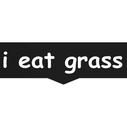 Roblox Item i eat grass