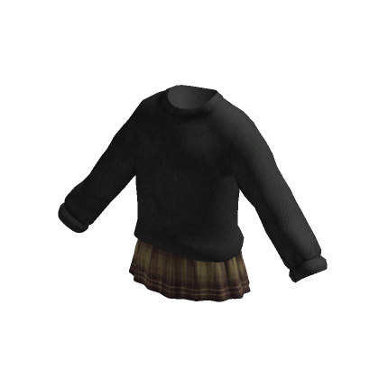 Black plaid online skirt roblox