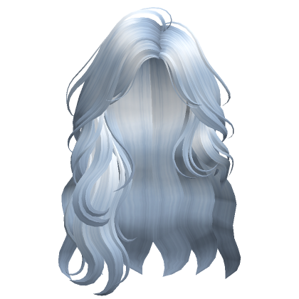 Roblox Item Loose Wavy Hairstyle(Sky Blue)