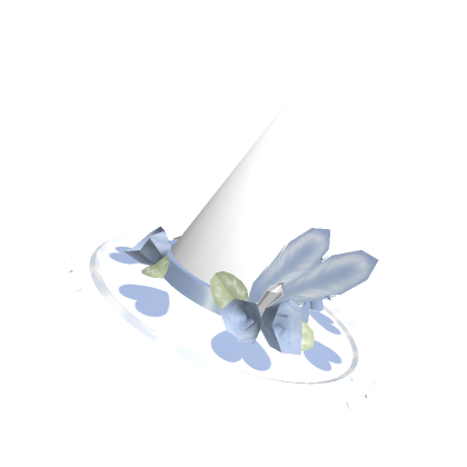 Roblox Item ♡ White And Blue Adorable Witch Hat