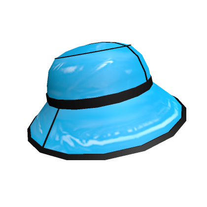 Roblox Item Blue Trendy Vinyl Hat