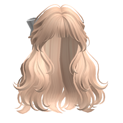 Half Up & Down Cute Hair In Blonde - Roblox