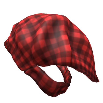 Roblox Item Head Bandana (Red Plaid)