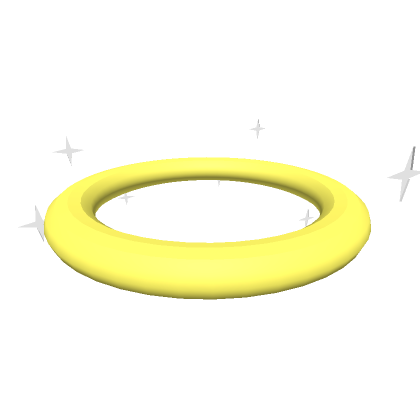 Roblox Item Cute Yellow Halo with Sparkles