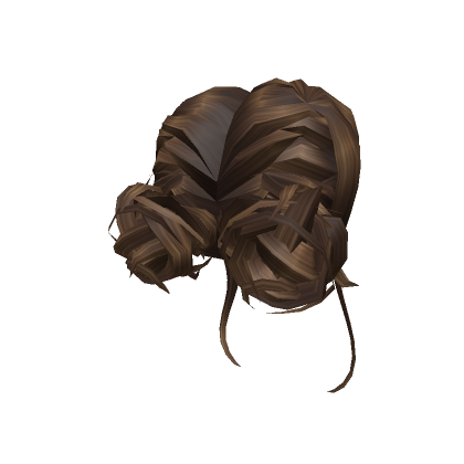 Roblox Item French Braided Messy Buns in Brown
