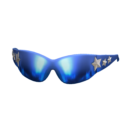 Roblox Item low blue star sunglasses