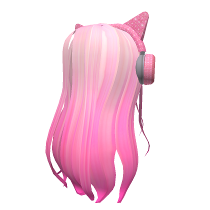 Roblox Item Leah's Pink Iconic Hair Set