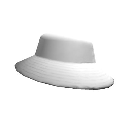 Plain White Trendy Hat - Roblox