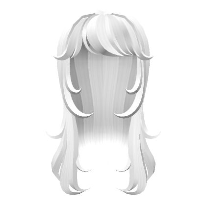White Anime Fairy Hair - Roblox