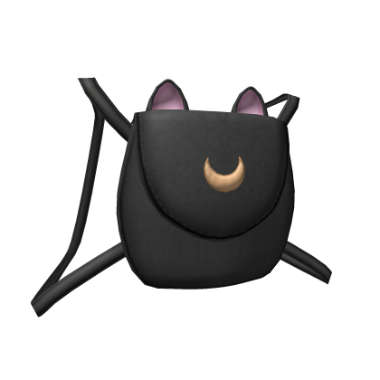 Roblox Item Mooncat Backpack Black 1.0