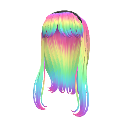 Buttercup Bangs Hair - Rainbow | Roblox Item - Rolimon's