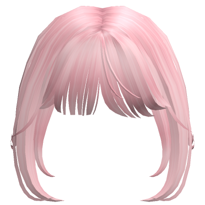 Black&Pink Lush Wavy Hair w/ Bangs - Roblox