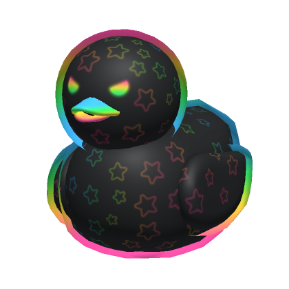 Rainbow Neon Star Duck, Catalog Avatar Creator