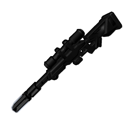 Black and White Cyberpunk 3D Rifle(Back) | Roblox Item