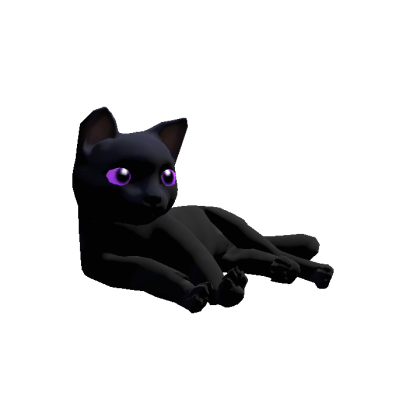 Black cat sales with purple eyes